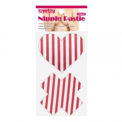 Стикини &quot;Lovetoy&quot; красно-белые, 2 пары